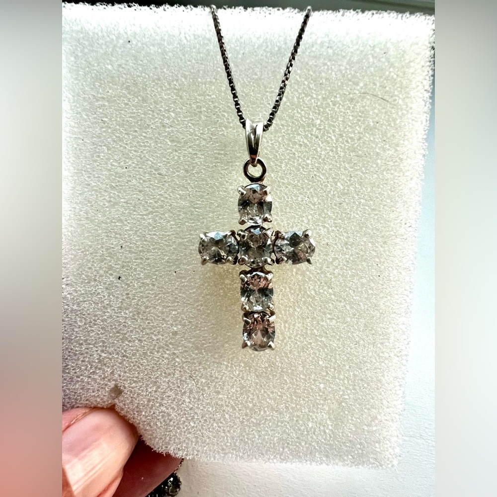 Rhinestone Cross Necklace